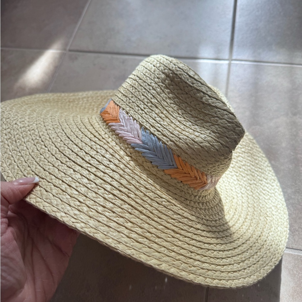Treasure & Bond Straw Hat with Colorful Band